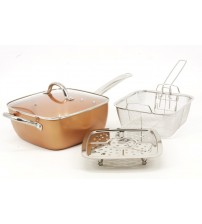 1499 G Сковорідка фритюрниця квадратна з кришкою 1499 G Сковорідка фритюрниця квадратна з кришкою